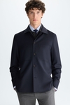 Wool twill overshirt
