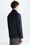 Wool twill overshirt