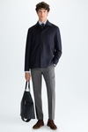 Wool twill overshirt