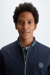 Textured technical bomber jacket