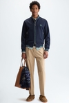 Textured technical bomber jacket