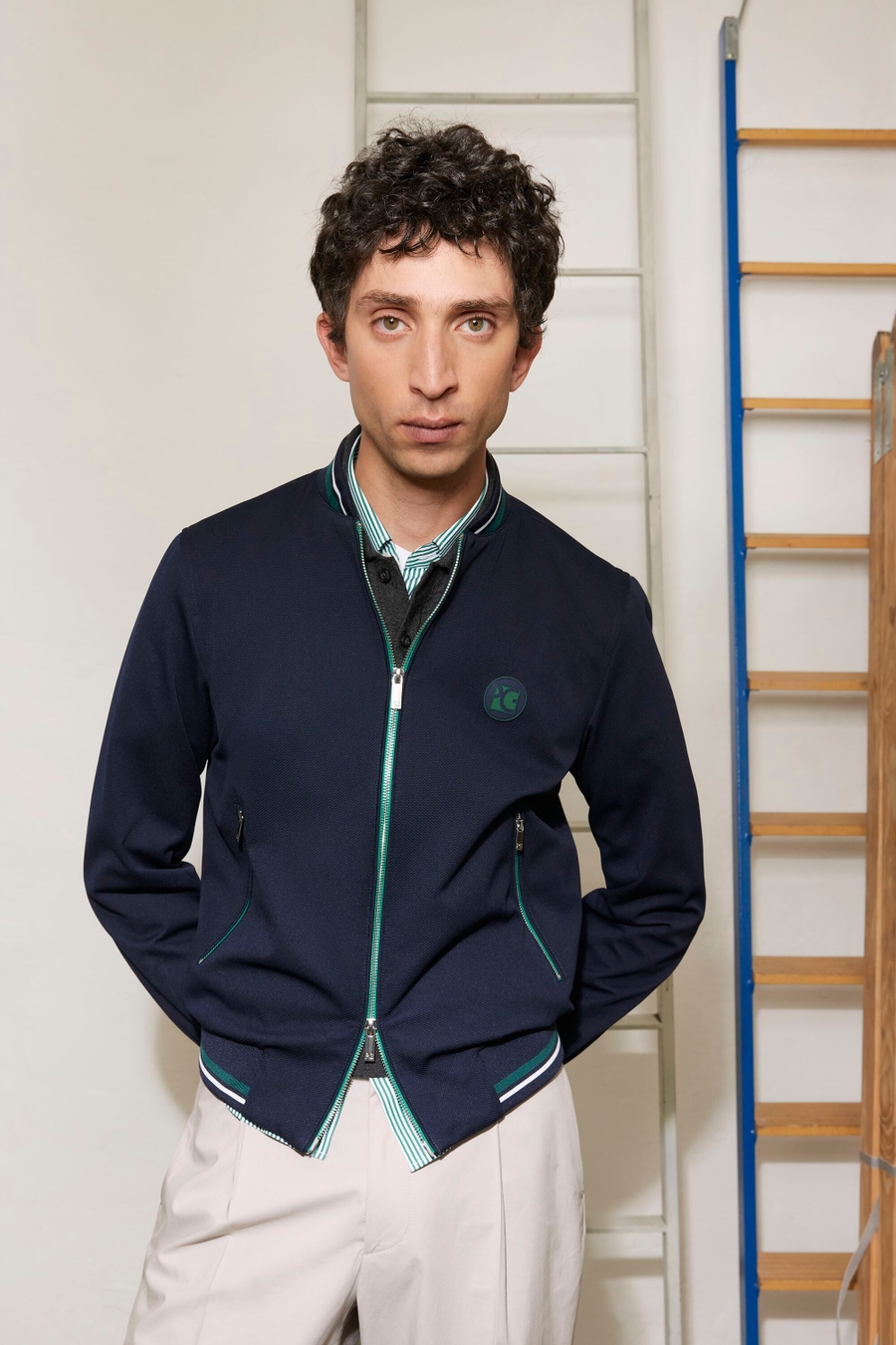 TEXTURED TECHNICAL BOMBER JACKET