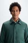 Quilted technical nylon overshirt