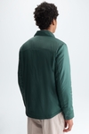 Quilted technical nylon overshirt