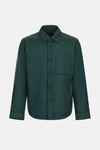 Quilted technical nylon overshirt