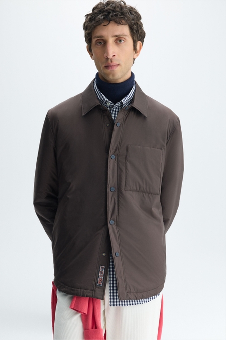 QUILTED TECHNICAL NYLON OVERSHIRT