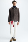 Quilted technical nylon overshirt
