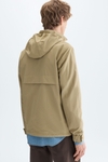 Hooded technical nylon jacket