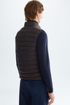 Quilted technical nylon gilet