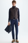 Quilted technical nylon gilet
