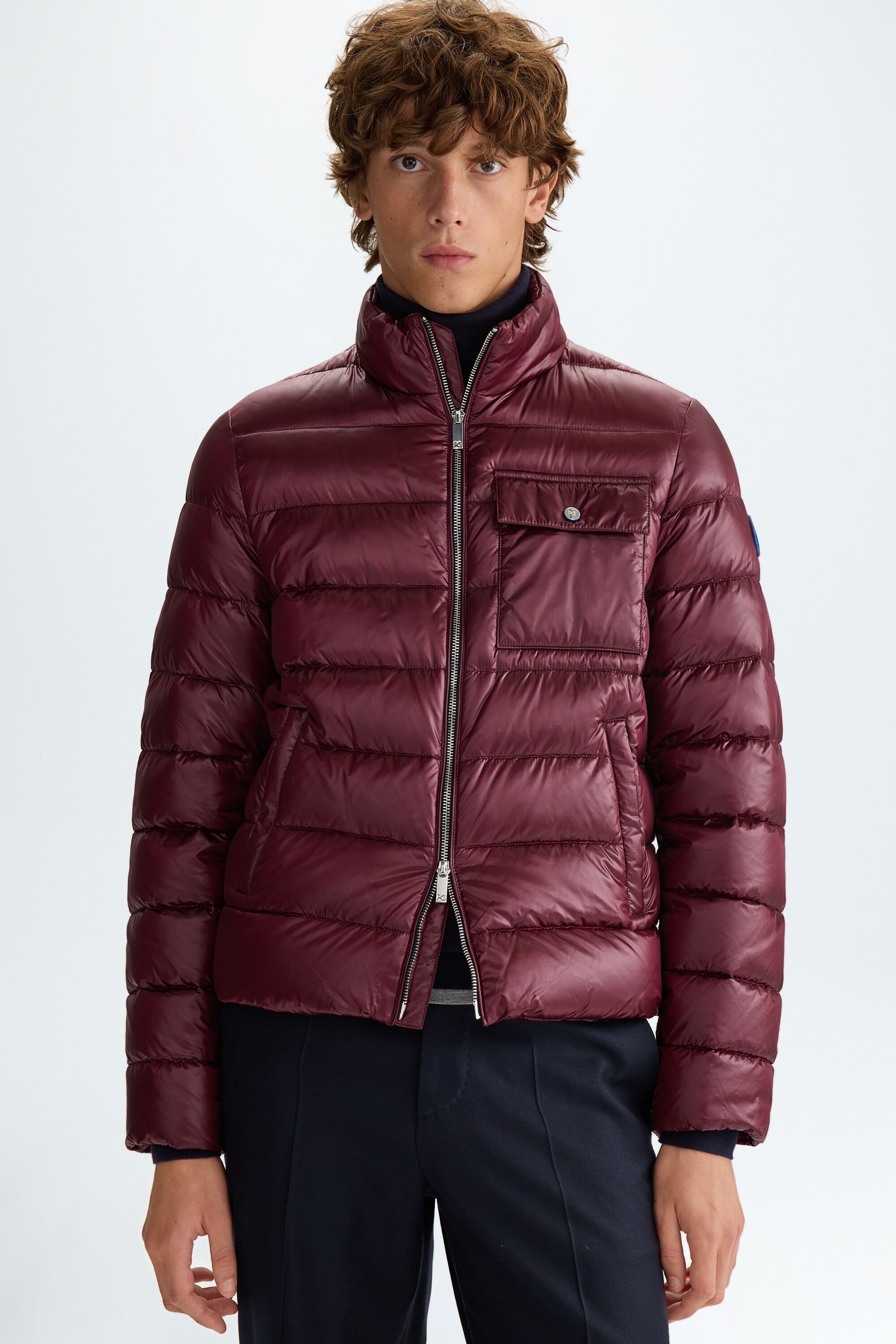 Down quilted nylon jacket