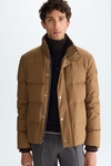 Down-quilted technical nylon jacket