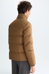 Down-quilted technical nylon jacket