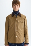 Technical cotton overshirt