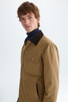 Technical cotton overshirt