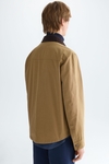 Technical cotton overshirt