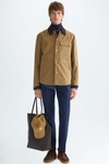 Technical cotton overshirt