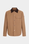 Technical cotton overshirt