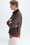 Technical cotton short jacket