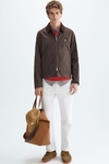 Technical cotton short jacket