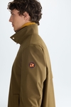 Technical cotton parka