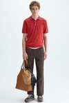 Cotton twill regular fit chino trousers