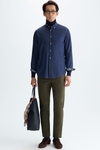 Cotton twill regular fit chino trousers