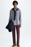 Cotton twill regular fit chino trousers