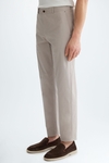 Pantalón chino regular fit sarga algodón