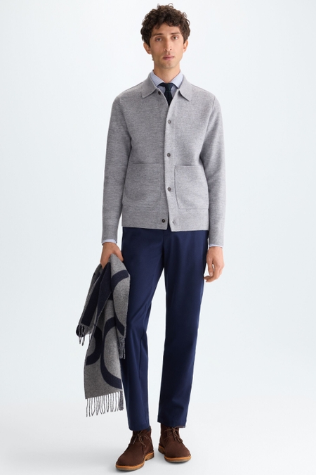 PANTALÓN CHINO REGULAR FIT SARGA ALGODÓN