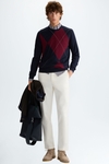 Cotton twill regular fit chino trousers