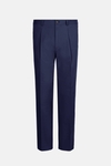 Cotton twill relaxed fit trousers