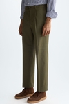Cotton twill relaxed fit trousers