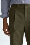 Cotton twill relaxed fit trousers