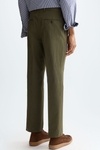 Cotton twill relaxed fit trousers