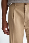 Cotton twill relaxed fit trousers