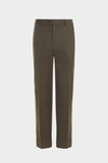 Cotton twill classic fit suit trousers