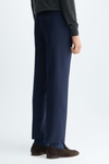 Wool classic fit suit trousers