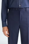 Pantalón de traje classic fit sarga lana