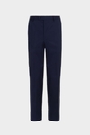 Wool twill classic fit suit trousers
