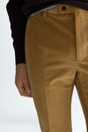 Cotton corduroy classic fit suit trousers