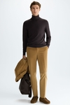 Cotton corduroy classic fit suit trousers