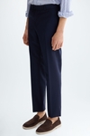 Tropical wool classic fit suit trousers
