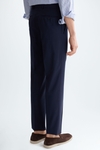 Tropical wool classic fit suit trousers