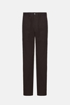 Cotton twill relaxed fit trousers