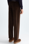 Cotton corduroy relaxed fit trousers