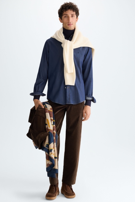 COTTON CORDUROY RELAXED FIT TROUSERS