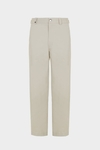 Pantalón chino relaxed fit sarga algodón