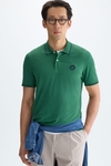 Piqué slim fit polo shirt