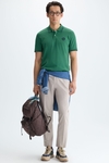 Piqué slim fit polo shirt